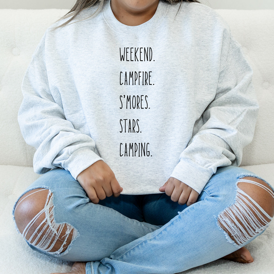 Camping Words - Crewneck
