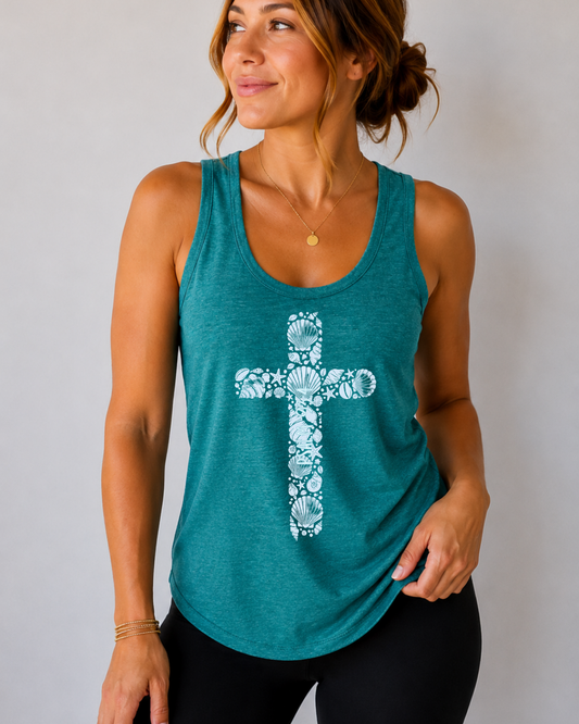 Seashell Cross Tank