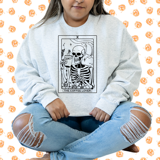 Skeleton Tarot Card Crewneck