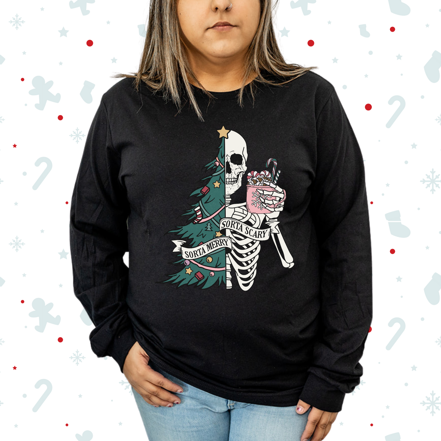 Tree and Skeleton Long Sleeve